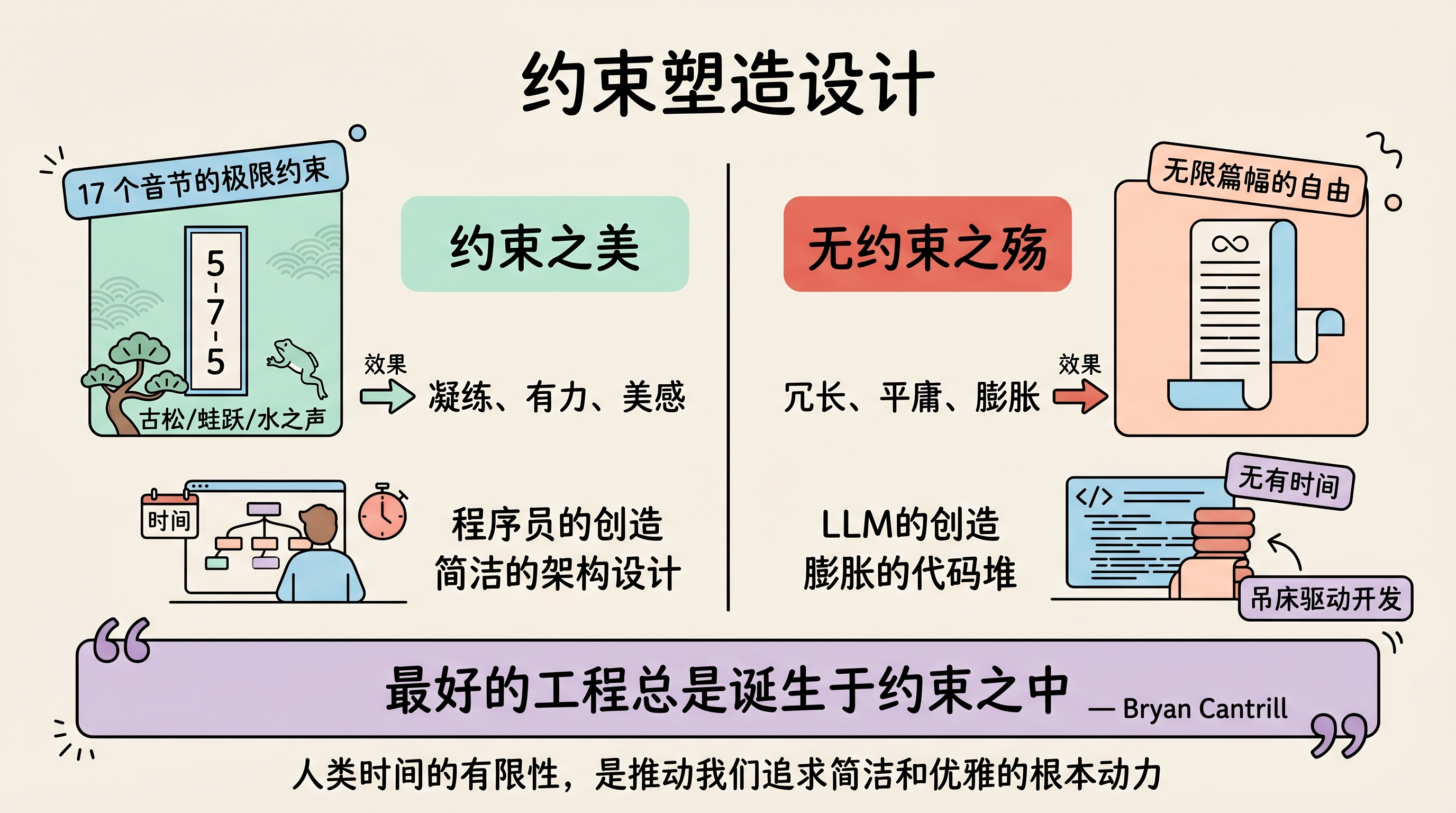 https://leafw-blog-pic.oss-cn-hangzhou.aliyuncs.com/posts/laziness-lost/05-infographic-constraint-breeds-elegance.png
